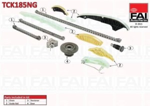 ŁAŃCUCH ROZRZĄDU KOMPLET VW PASSAT 3C 2.0 TSI CAWB CCTA TCK185NG