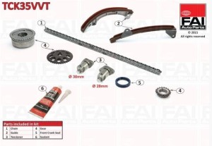 Zestaw łańcucha rozrządu Toyota Corolla Verso 1.8 VVTi TCK35VVT