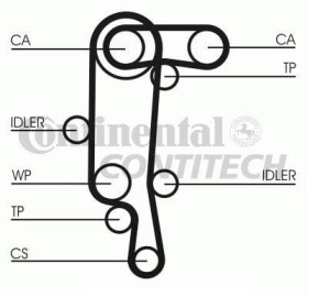 Rozrząd pompa wody VW Lupo 1.4 16v APE AUA ARR BBY AHW AKQ AFK AQQ ANM AUB CT957WP1