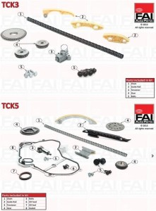 Rozrząd łańcuch rozrządu Opel Zafira B 2.2 TCK3 TCK5