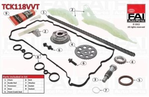 Rozrząd Łańcuch rozrządu Citroen C4 II 1.6 THP TCK118VVT